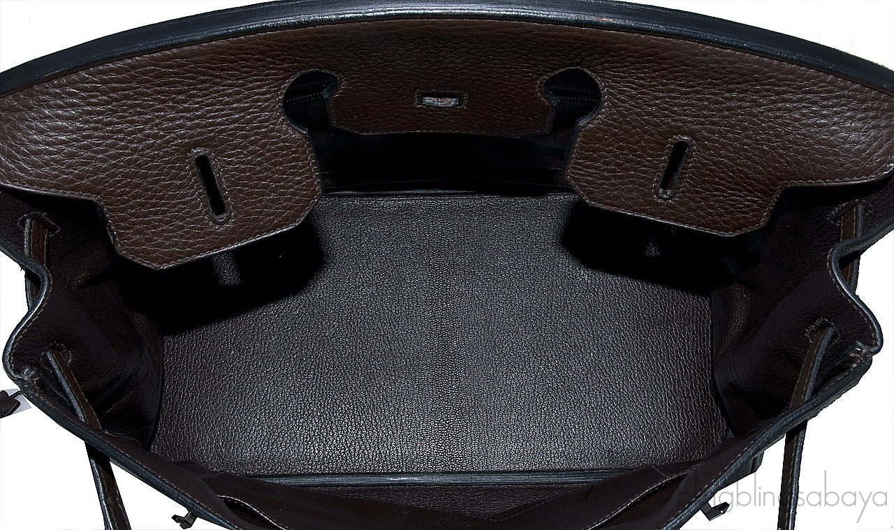 Birkin 35 Choco Brown Clem PHW
