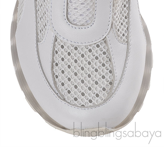 SNEEX THE TEPPER HY-HEEL SNEAKER WHITE