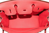 Birkin 30 Red Pivoine Togo PHW