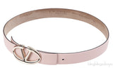 Valentino Garavani Old Pink V Buckle Belt