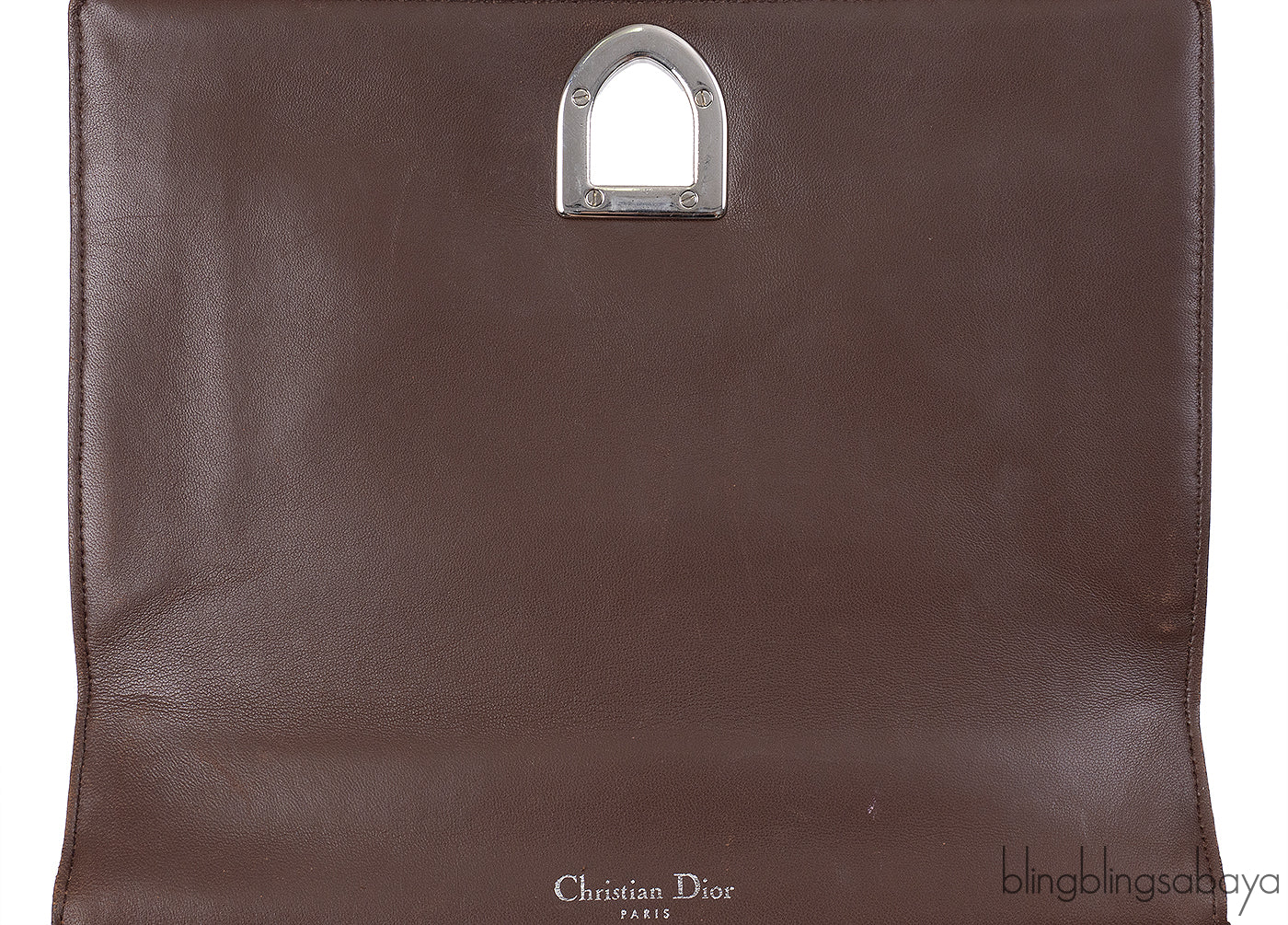 Christian Dior Diorama Brown Crocodile Flap Bag