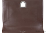 Christian Dior Diorama Brown Crocodile Flap Bag