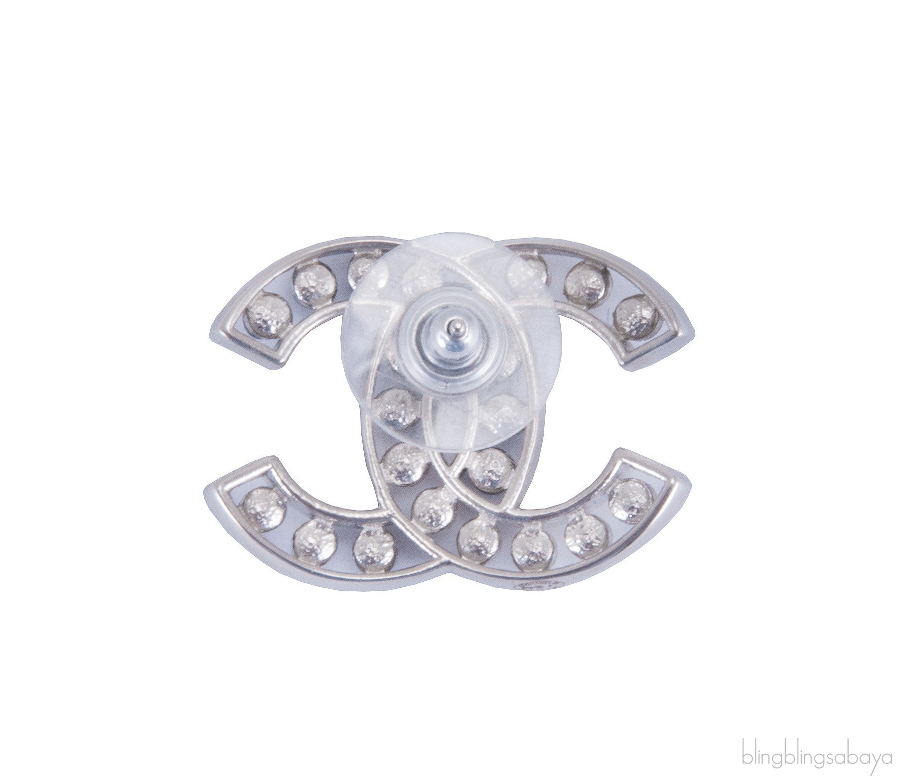 CC Pearl / Blue Stone Earrings