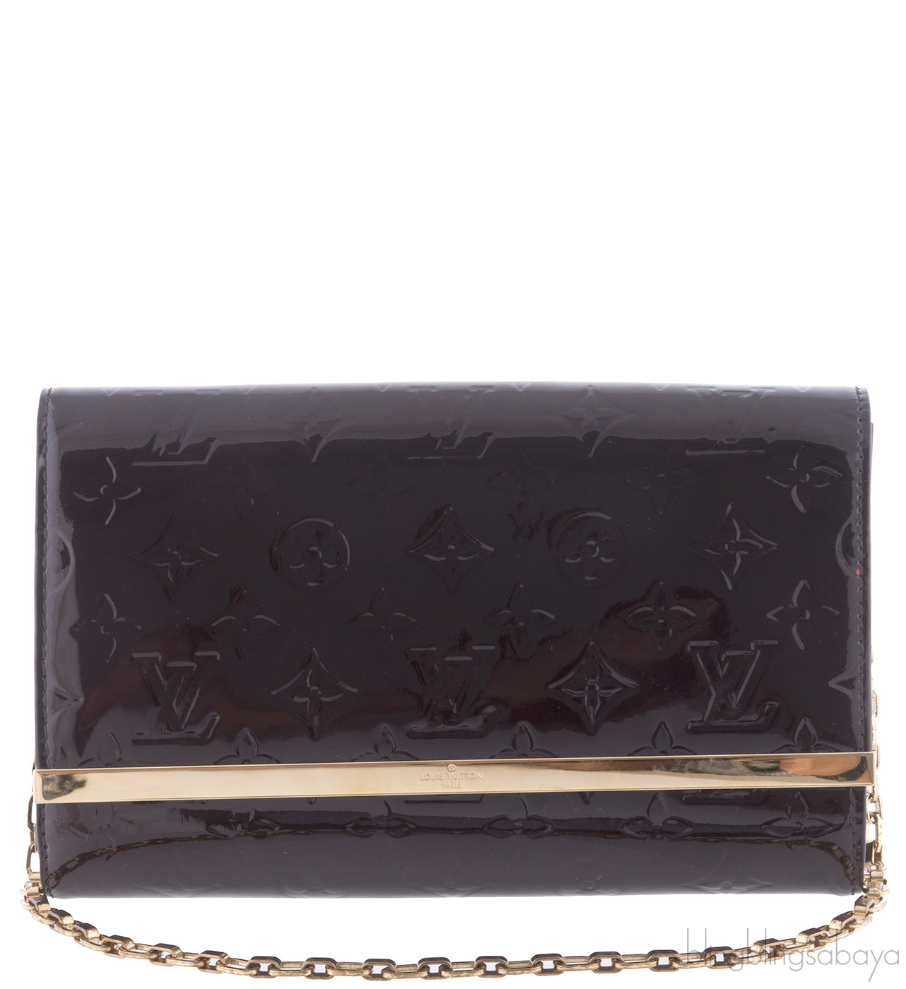 Ana Vernis Monogram Chain Clutch