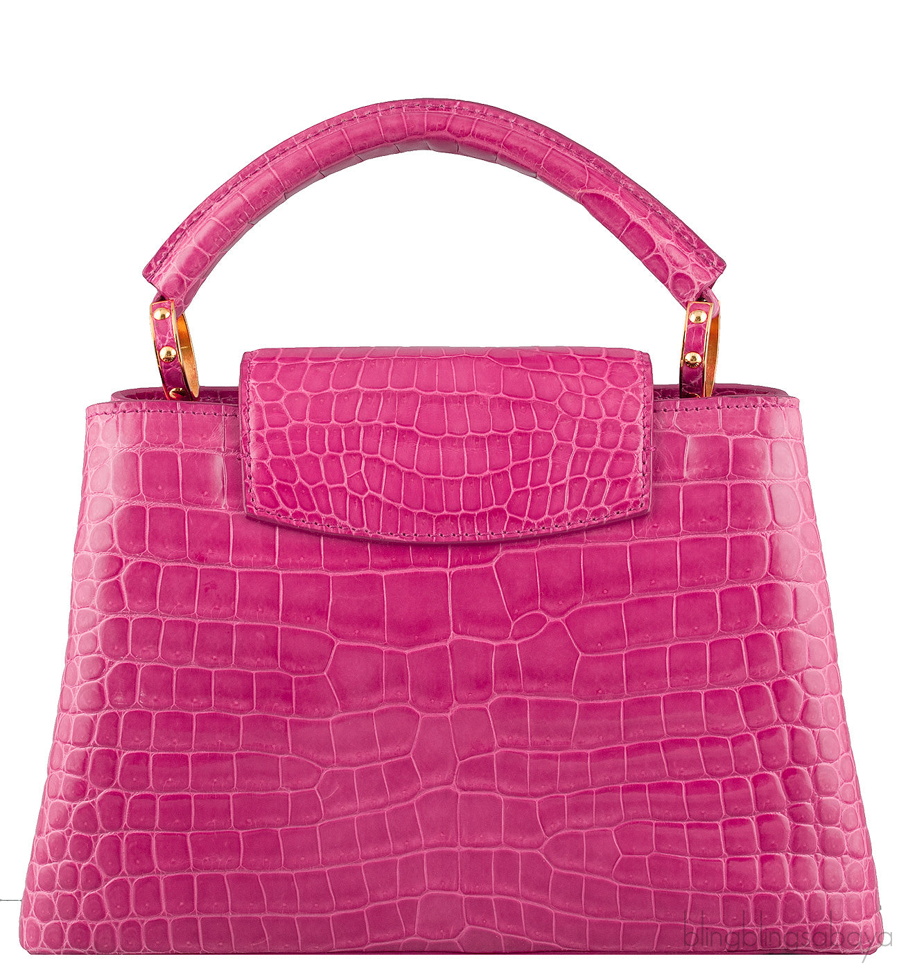 Capucines Fuchsia Pink Crocodile BB