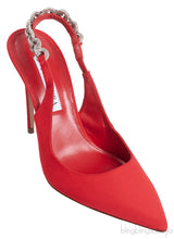 Aquazzura Red Love Link 105 Crystal Slingback Heel