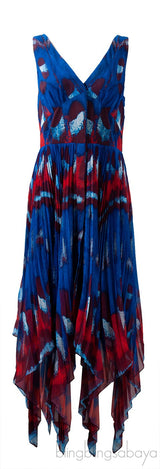 Annabella Abstract Asymmetric Midi-dress