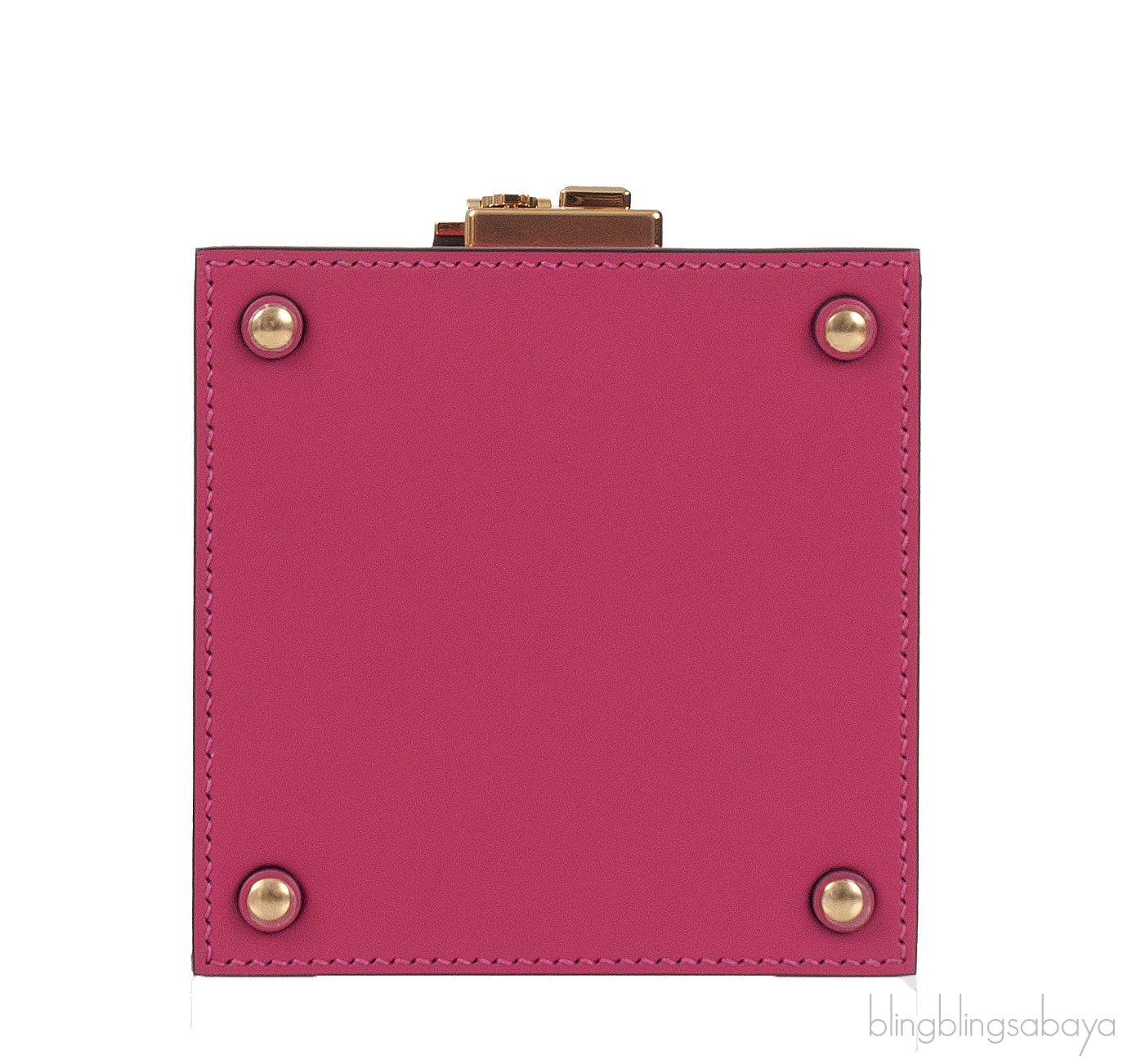 Mini Vanity Case Fuchsia Clutch Bag