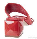 Hermes Suede Red Coral Sandals