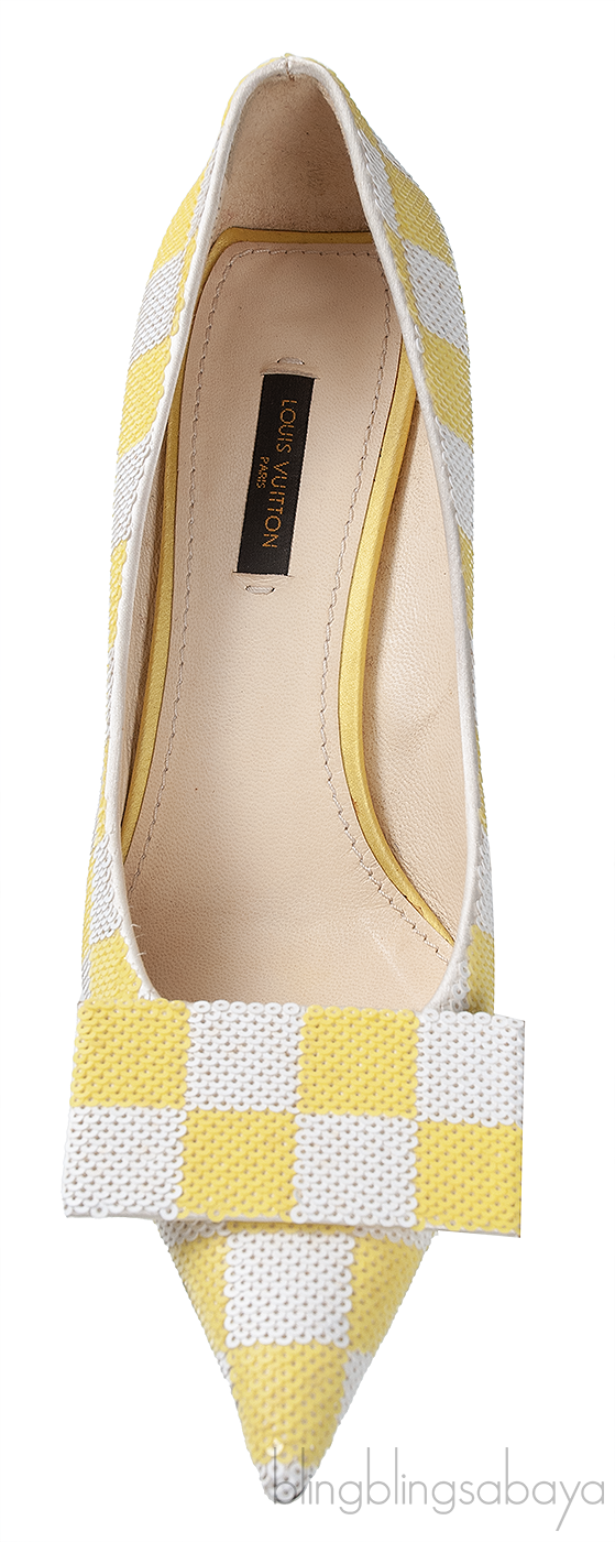 Louis Vuitton Bi-color Sequin Magic Square Satin Pump
