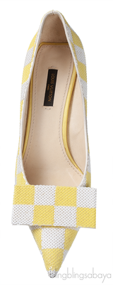 Louis Vuitton Bi-color Sequin Magic Square Satin Pump