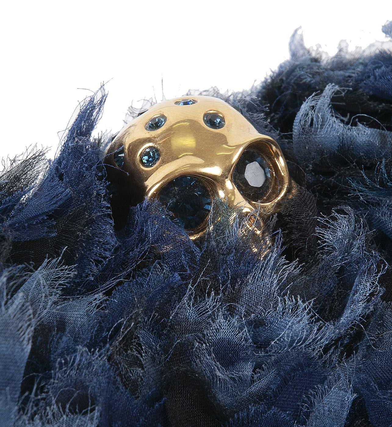 Alexander McQueen Skull Fabric Embellished Hard Clutch