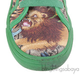 Gucci Green Safari Kids Sneakers