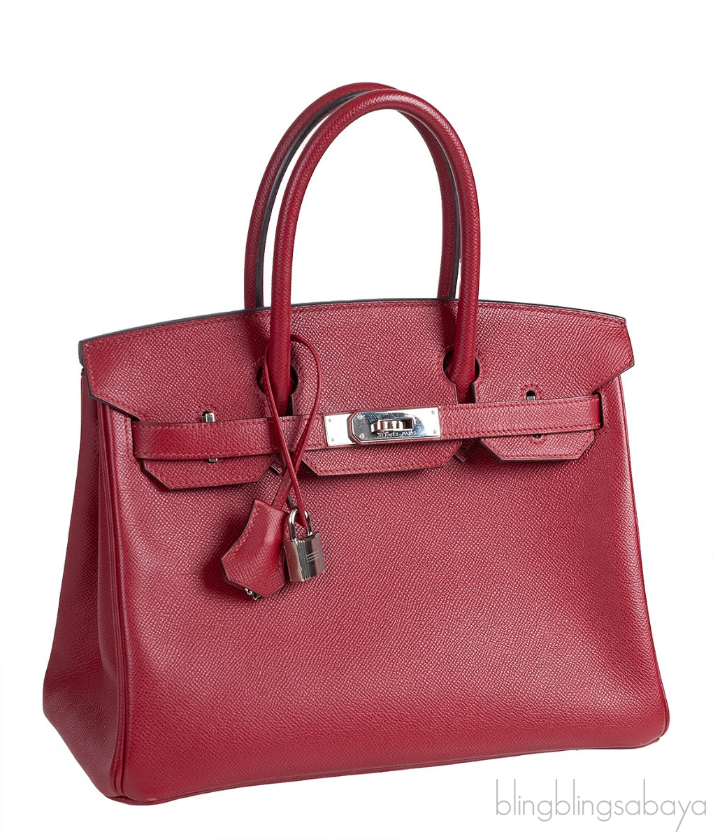 Birkin 30 Rubis Epsom PHW