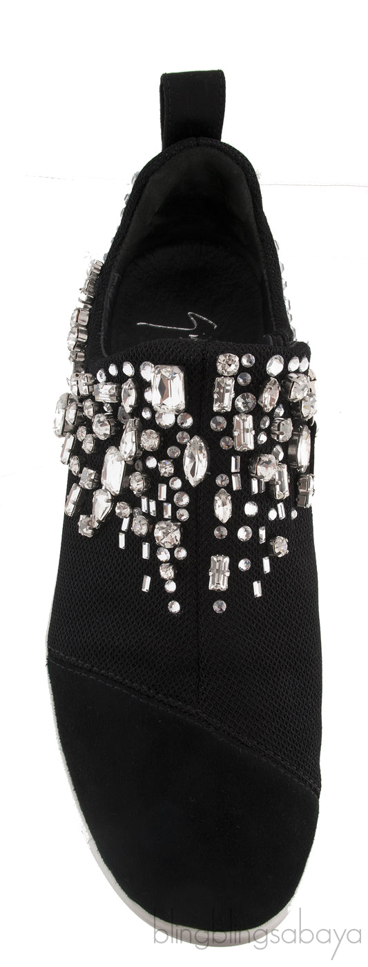 Gemma Crystal Black Sneaker
