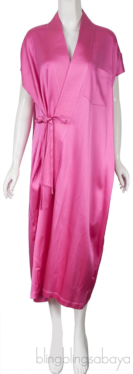Satin Judo Wrap Dress