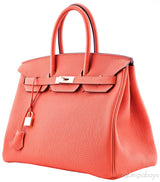 Birkin 35 Orange Taurillon Clem.