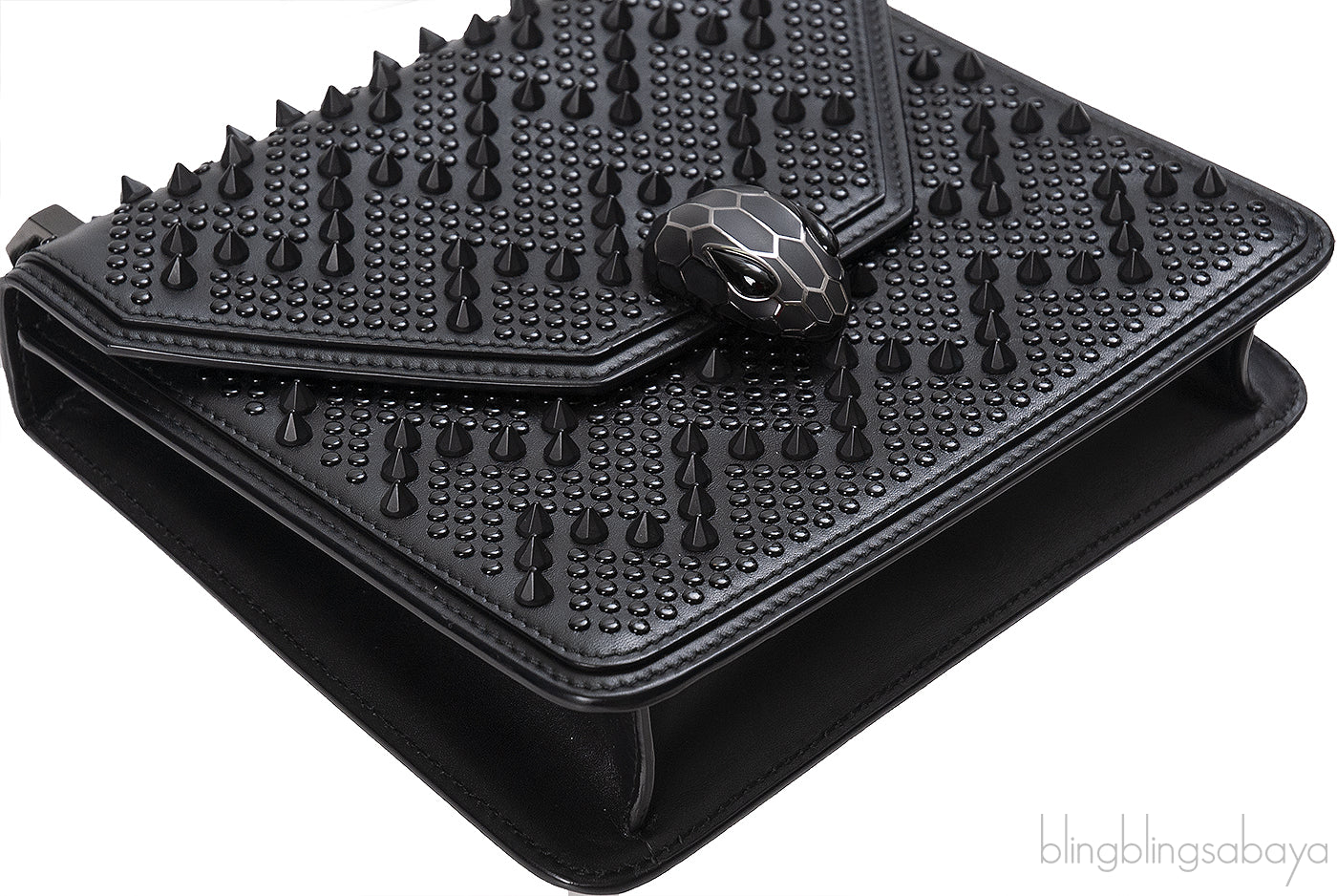 X Nicholas Kirkwood Black Serpenti Forever Crossbody Bag