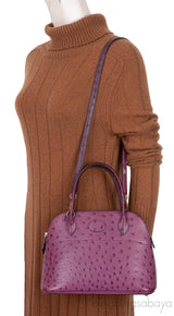 Bolide 27 Purple Ostrich Bag PHW