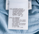 Blue Poplin Monili Shoulder Belted Midi Dress