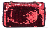 Red Sequins Mademoiselle Flap Bag