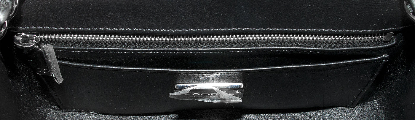 Dark Grey Crocodile Mini Bag