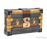 Louis Vuitton Grey Printed Petite Malle GHW