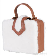 Fey Mini Shearling Box Bag