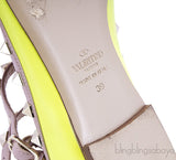 Citron Rockstud Flat Ballerina
