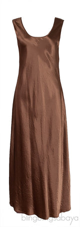 Capua Sleeveless Satin Midi Dress