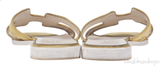 Hermes Oran Yellow Fabric Sandals