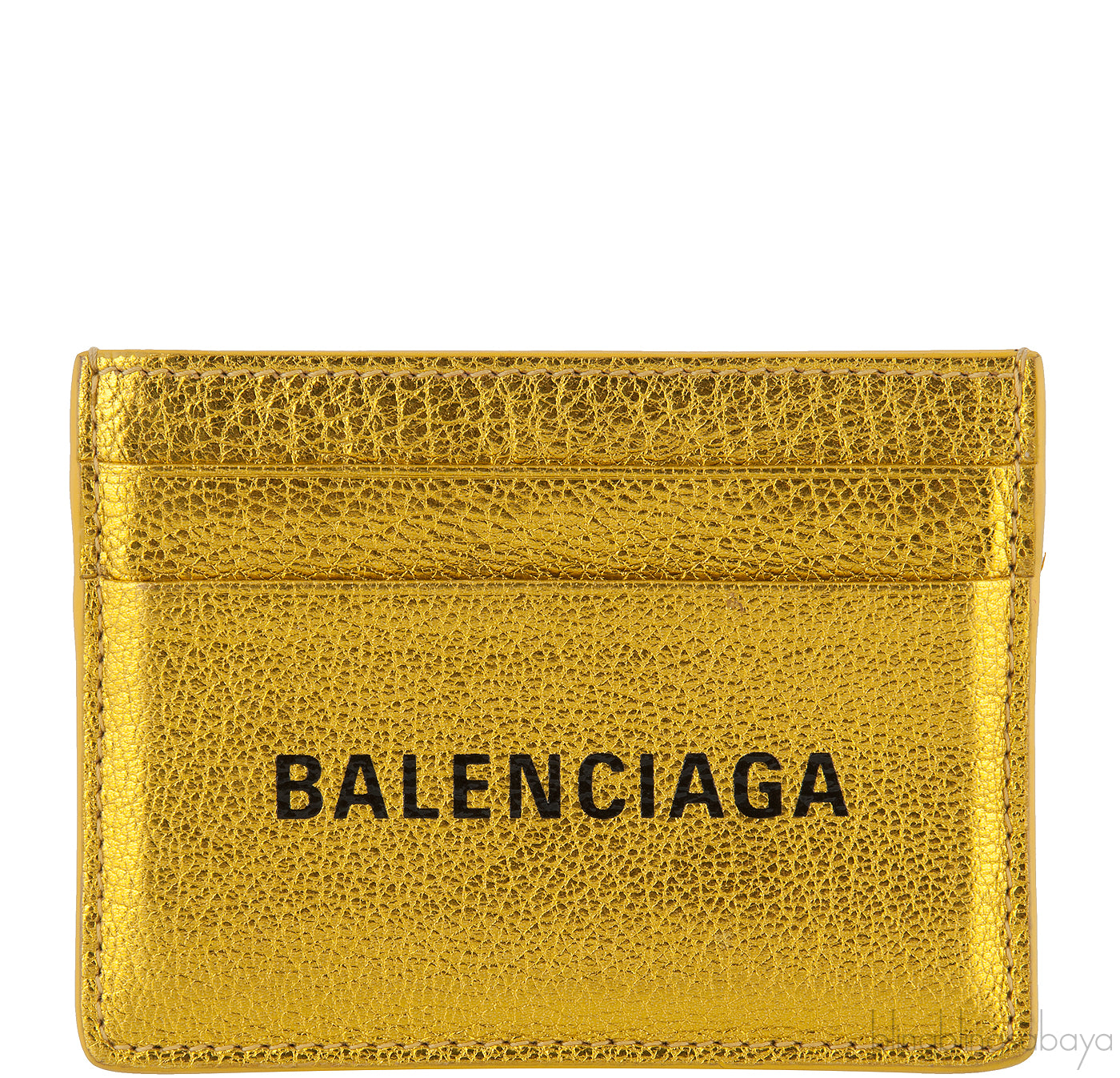 Metallic Gold Card Holder