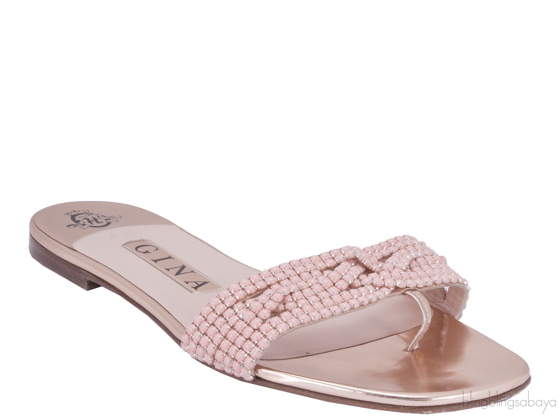 Peach & Rose Gold Slip-on Flat
