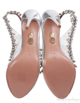 Aquazzura PVC Crystal Slingback Heels