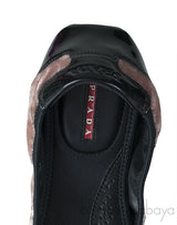 Sport Beige Velvet Ballet Flats