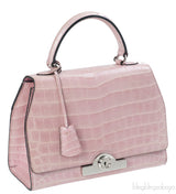 Moynat Rejane PM Pink Nilo Crocodile
