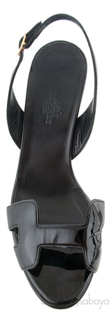 H night 90 Black Patent Heels