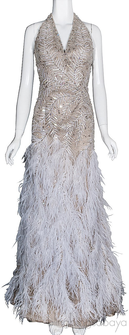 Halter Top Evening Dress
