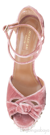 Harlow Velvet Platform Heels