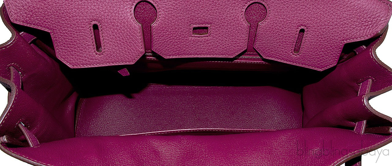 Birkin 35 Bois de Rose Taurillon Clem