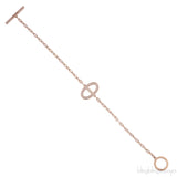 Hermes Chaine d\'ancre Contour Rose Gold Diamond Bracelet