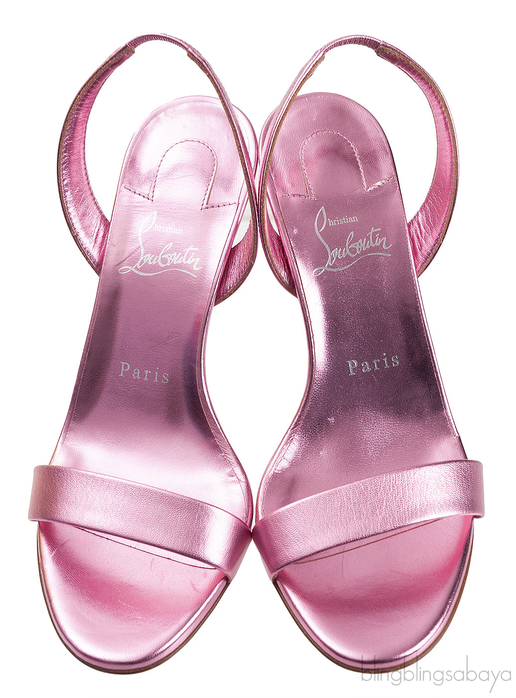 O Marylin Pink Metallic Slingback Sandal