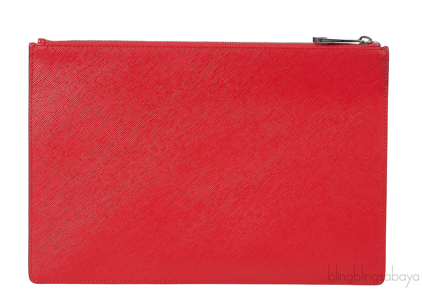 Red Iconic Print Pouch