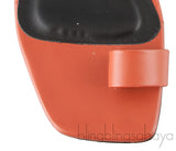 Brown PVC One Finger Slide Mule