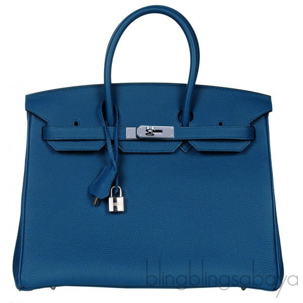 Birkin 35 Togo Blue de Galice