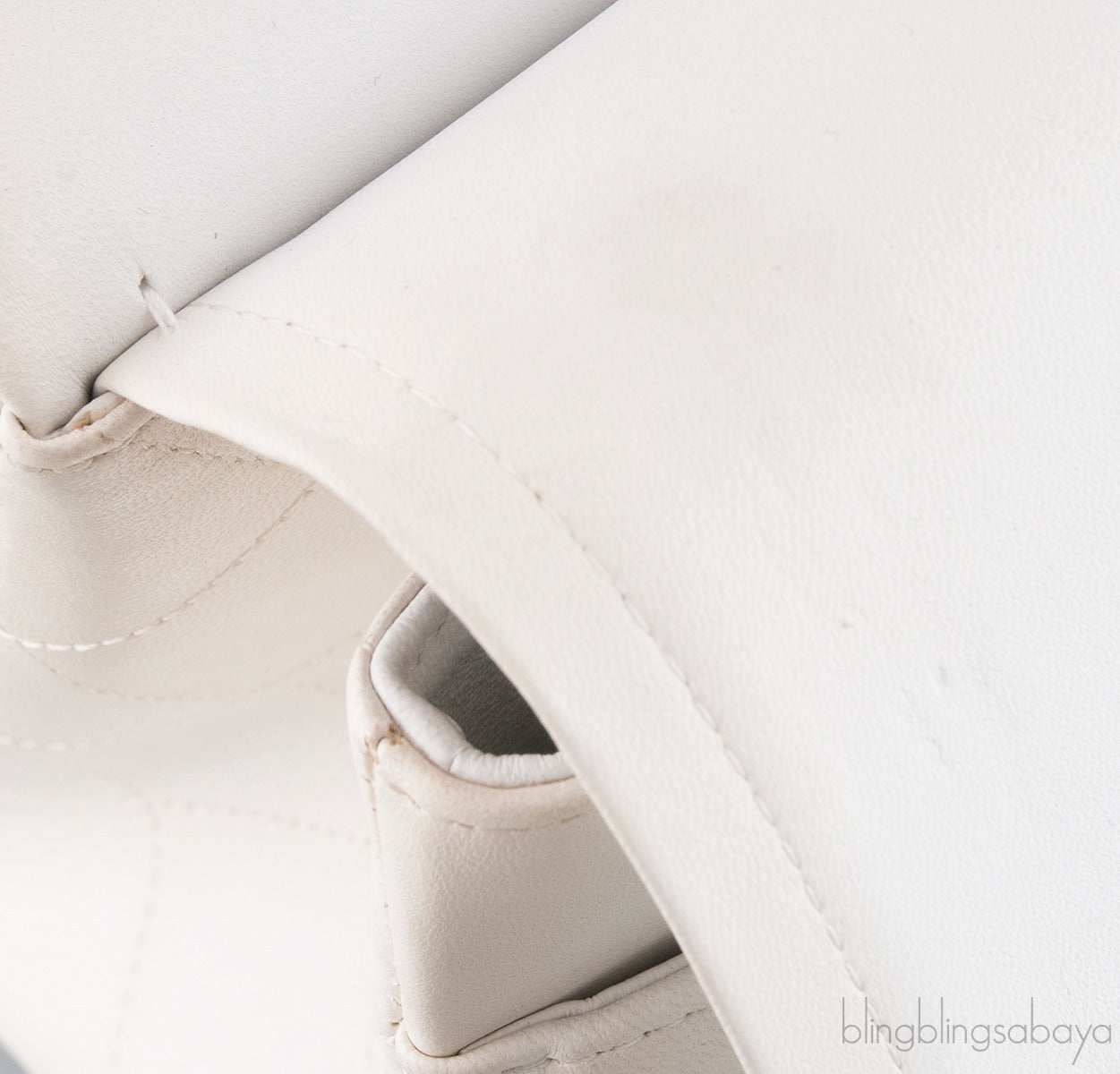 White Jumbo Flap Bag