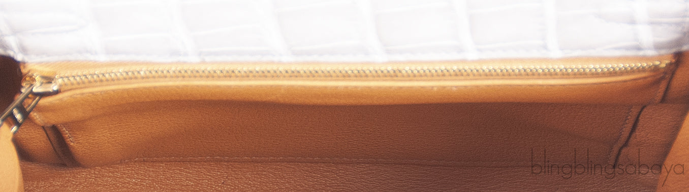 Hermes Special Order Kelly 25 Matte Gris Perle Crocodile and Toffee GHW