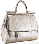 Snakeskin Miss Sicily Metallic Gold