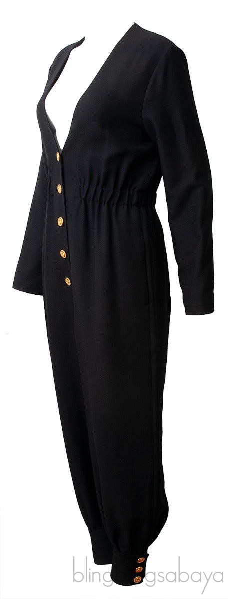 Black Longsleeve Jumpsuit