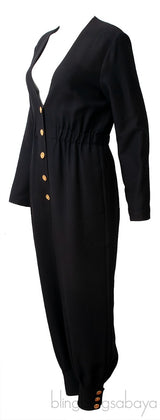 Black Longsleeve Jumpsuit